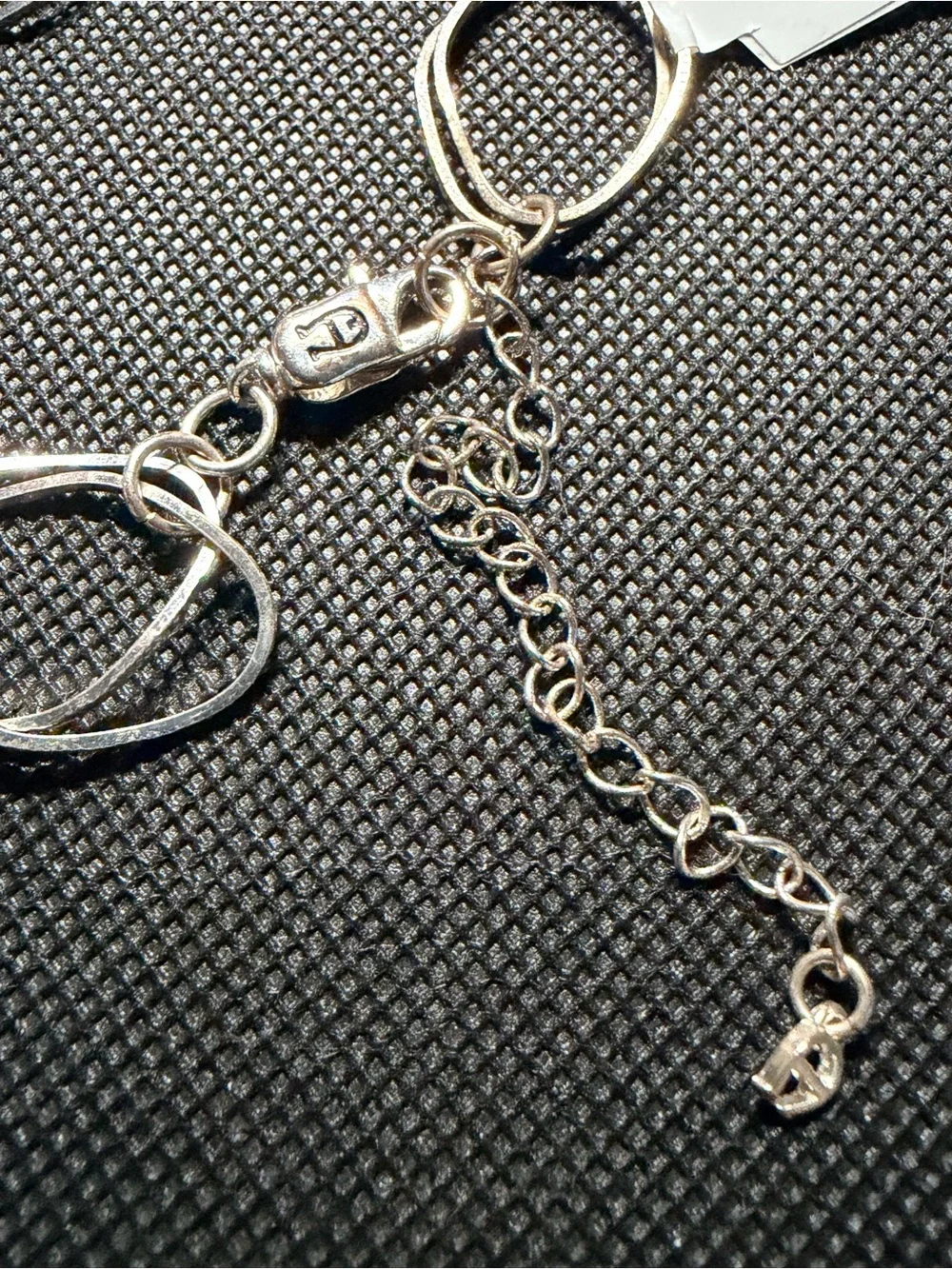 Silver Open Linked Oval Necklace